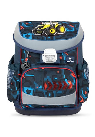 Belmil Mini-fit ergonomisches Schulranzen-Set 4 Teile mit Brustgurt in Blau