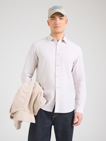 JACK & JONES - Regular Fit Camisa 'JJESUMMER' em bege: frente