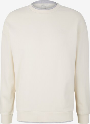 TOM TAILOR DENIM Sweatshirt i beige: forside