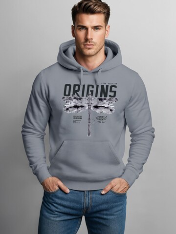 Neverless Sweatshirt 'Future Libelle' in Grey