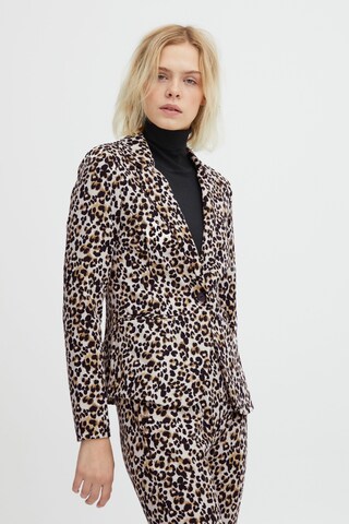 ICHI Blazer 'Kate' in Braun: Vorderseite