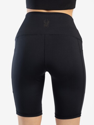 Skinny Pantaloni sportivi di Spyder in nero
