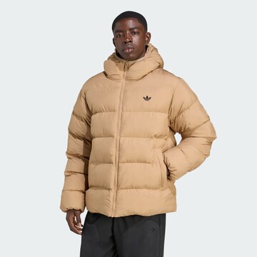 ADIDAS ORIGINALS Přechodná bunda – hnědá: přední strana
