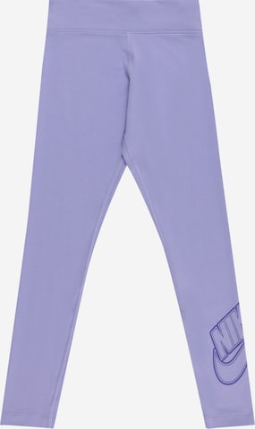 Nike Sportswear Legíny – fialová: přední strana