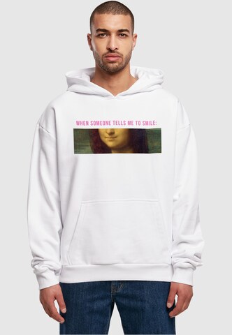Merchcode Sweatshirt 'APOH - Da Vinci Smile Mona' in Weiß: predná strana