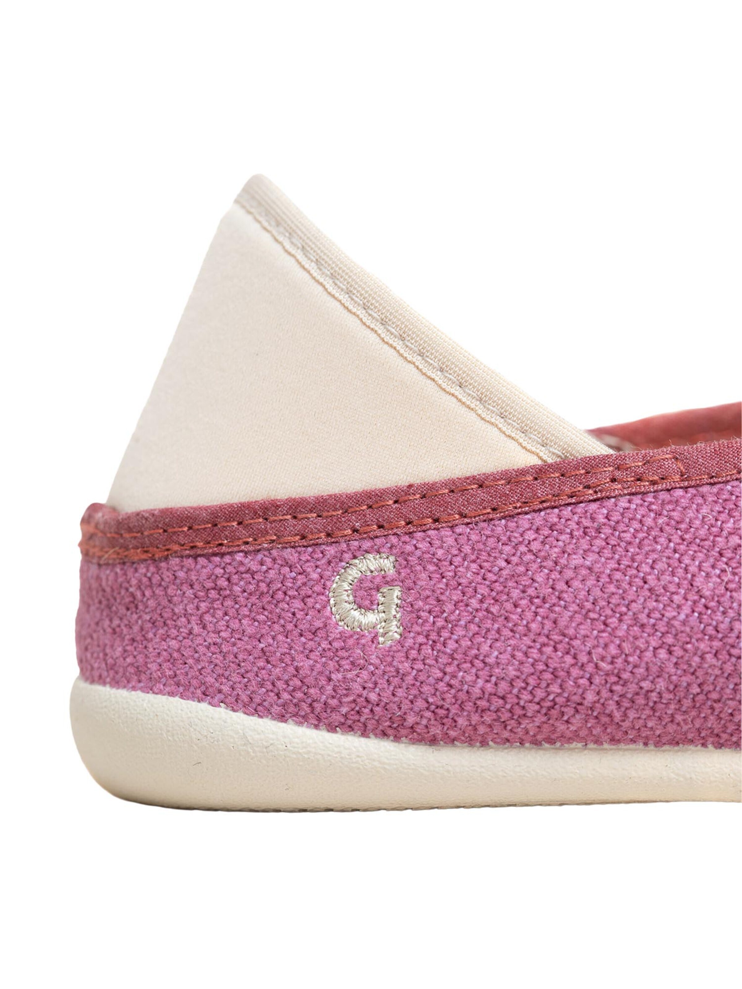 Gottstein Slippers 'Linen Slip-On' in Pink