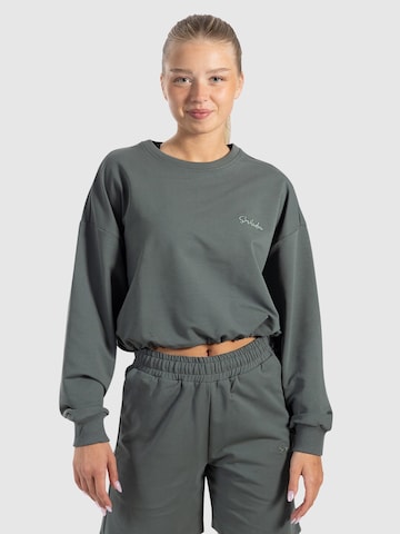 Smilodox Sweatshirt ' Triana ' in Groen: voorkant