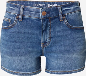 ESPRIT Slimfit Jeansy w kolorze niebieski: przód
