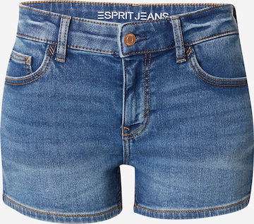 ESPRIT - Slimfit Calças de ganga em azul: frente