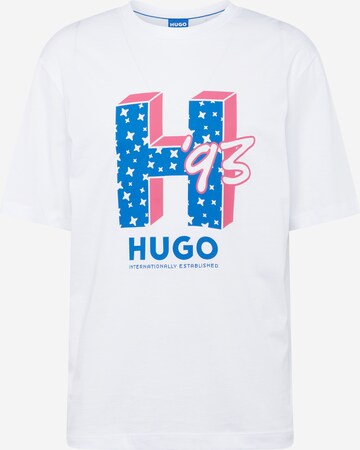 HUGO Shirt 'Nentryle' in Wit: voorkant