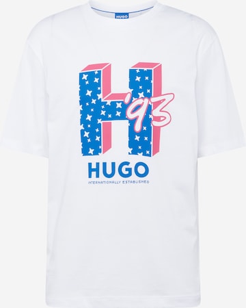 HUGO Blue Shirt 'Nentryle' in Wit: voorkant