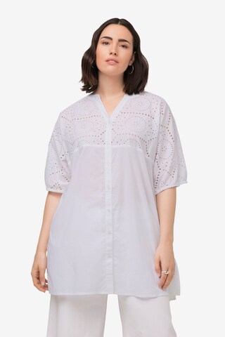 Ulla Popken Blouse in Wit: voorkant