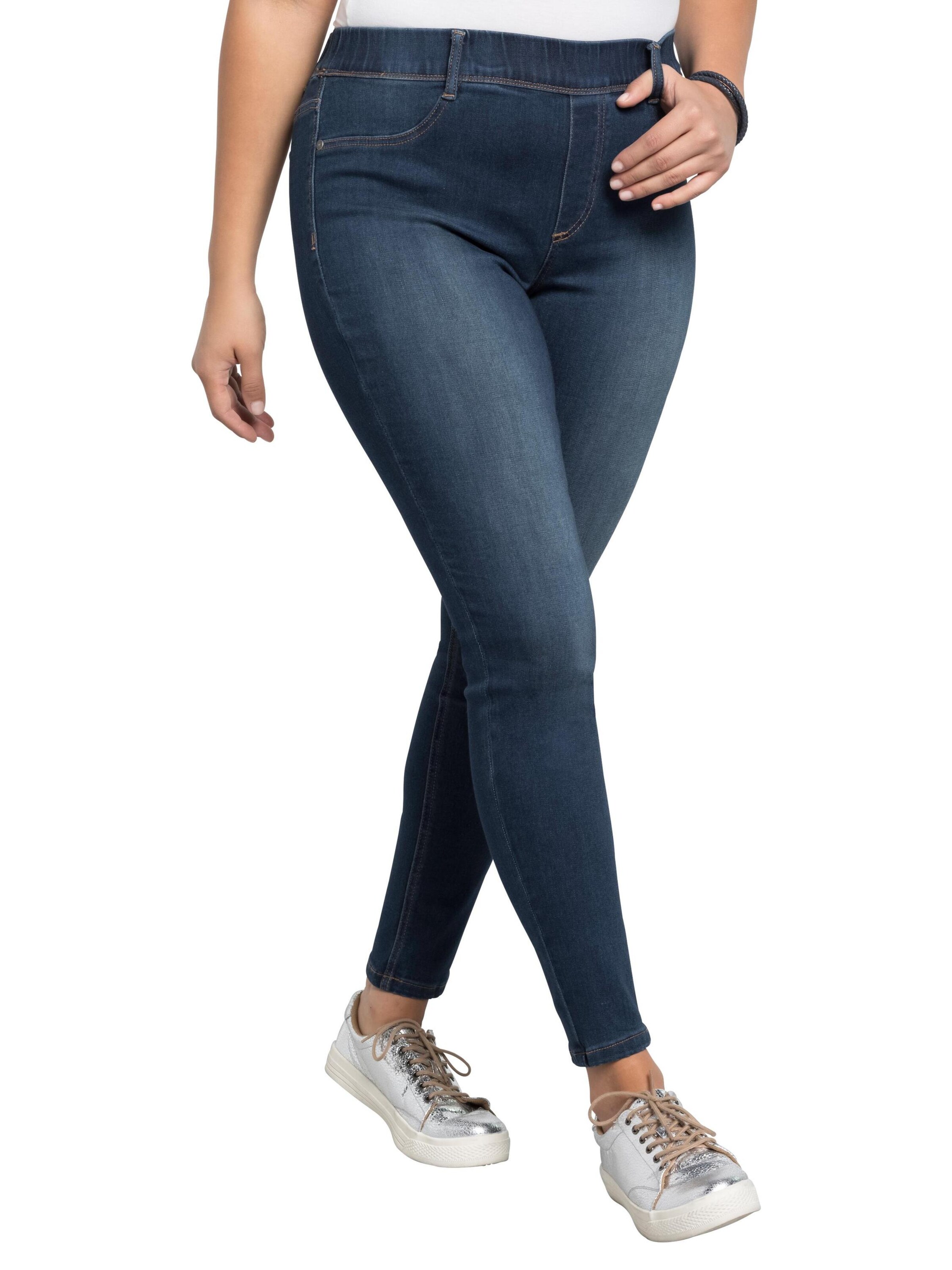 SHEEGO Skinny Jeggings - kék