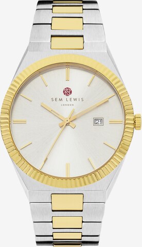 Sem Lewis Analog Watch in Silver: front