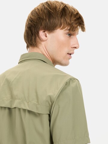 CAMEL ACTIVE Regular Fit Kurzarmhemd mit Cooling Effekt in Grün