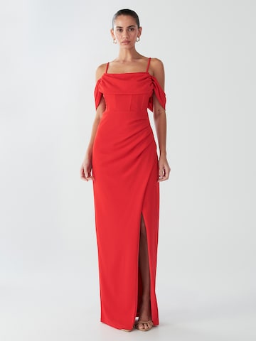 BWLDR - Vestido 'Amaliah' en rojo: frente