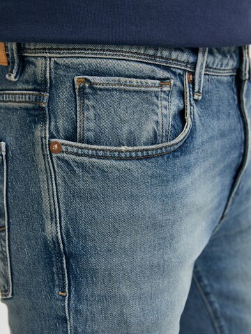 Coupe slim Jean 'Leon' SELECTED HOMME en bleu