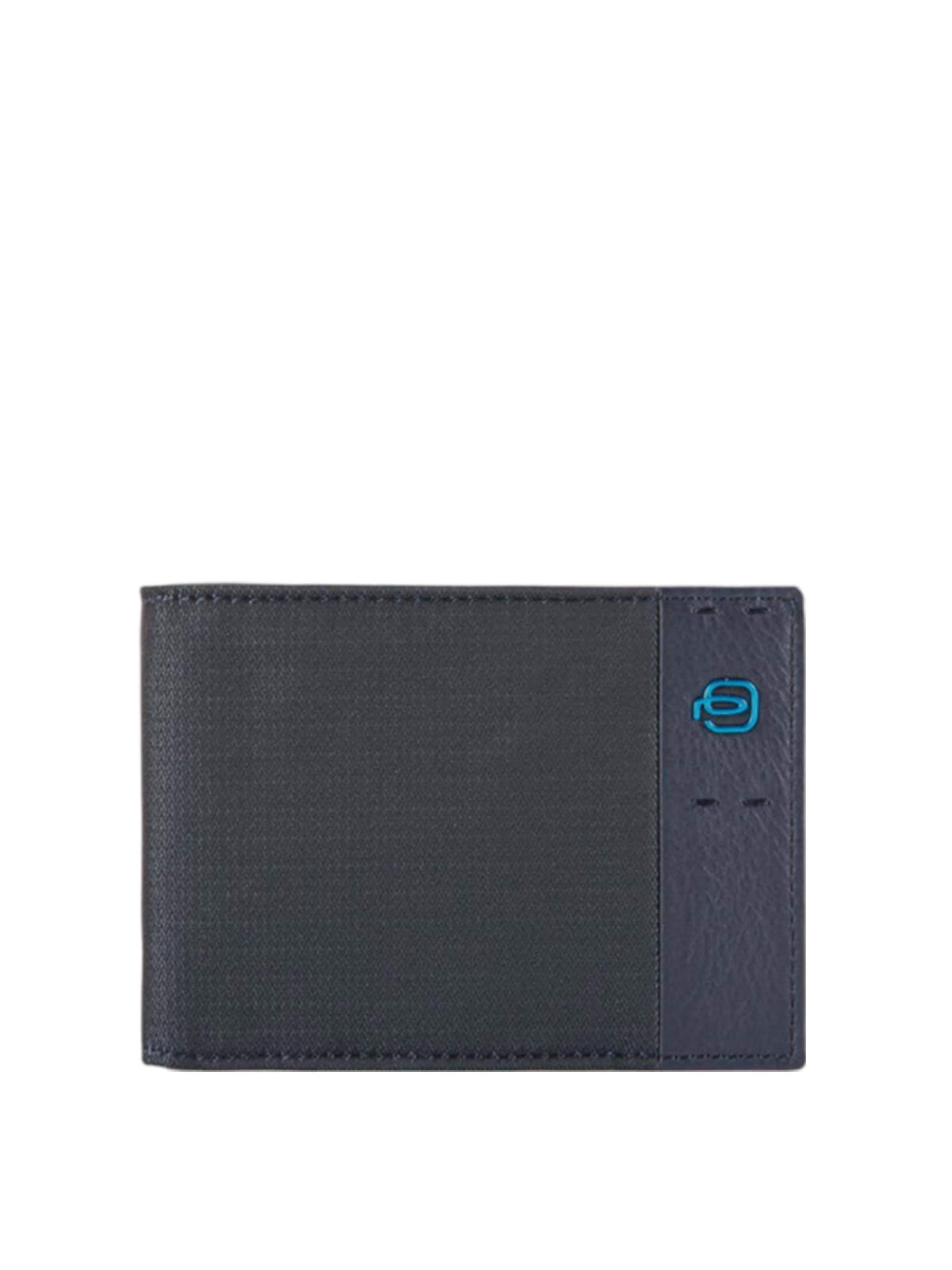 Piquadro - Cartera en azul: frente