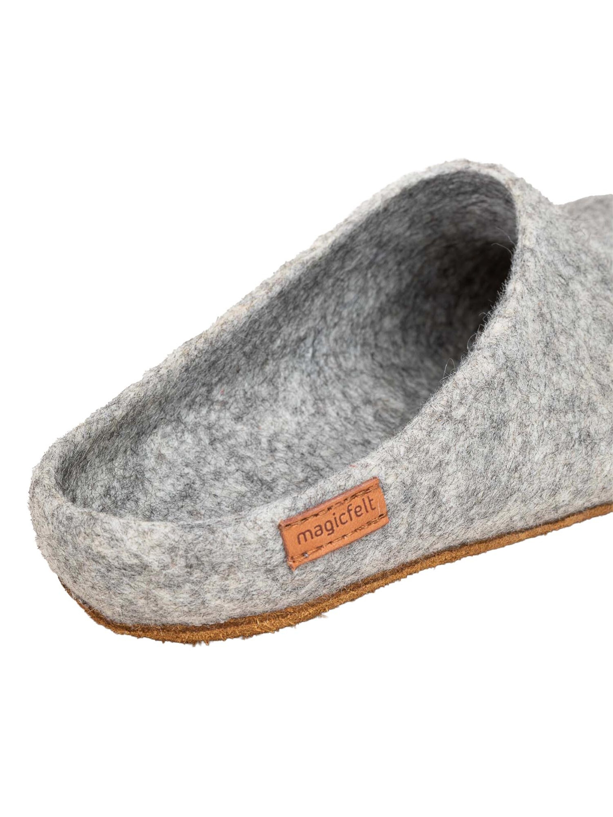 MagicFelt Mules 'Filz' in Grey
