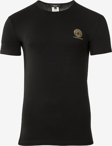 VERSACE Undershirt in Black: front