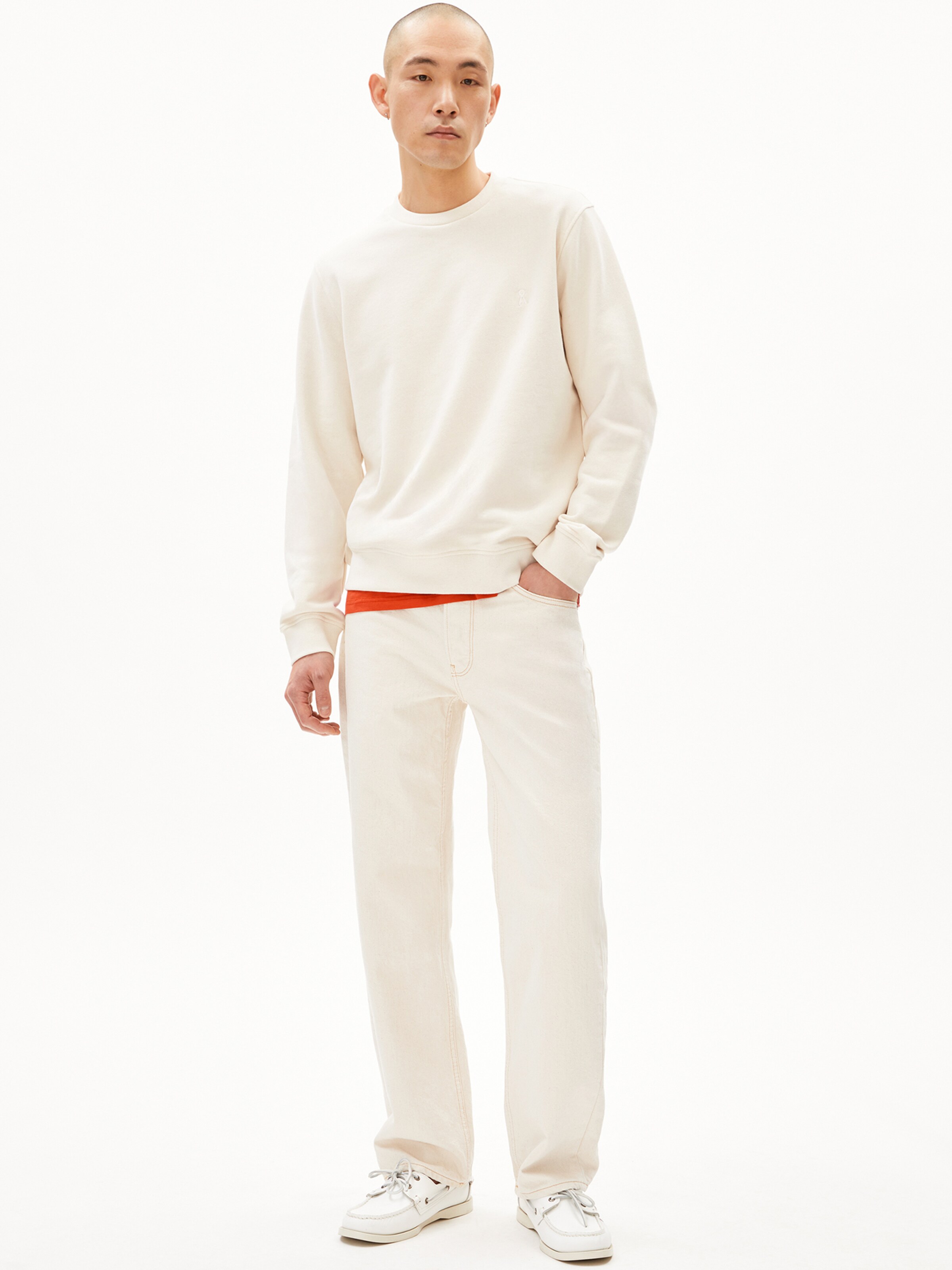 ARMEDANGELS Sweatshirt in Beige: front