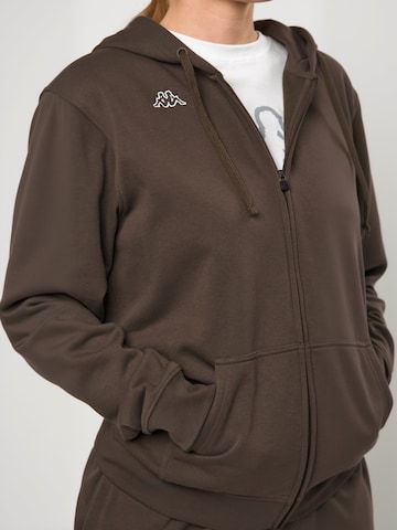 KAPPA - Sudadera con cremallera ' KMLogo Truxo ' en marrón