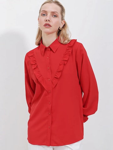Bigdart Bluse in Rot: Vorderseite