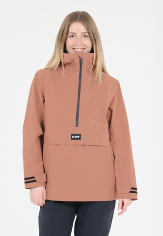 SLOPE Athletic Jacket 'Ruki' in Brown: front