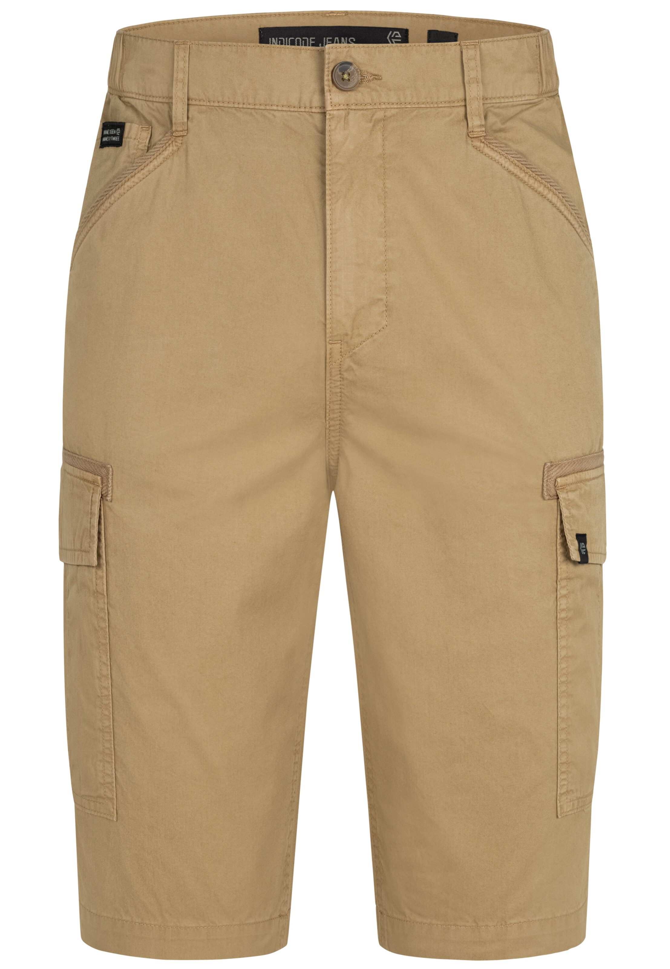 INDICODE JEANS Broek 'Nadim' in Beige: voorkant