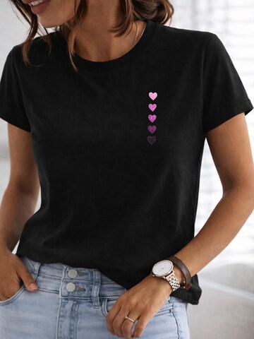 RMK Shirt 'Herz' in Black