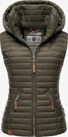 NAVAHOO Bodywarmer 'Shadaa' in Groen: voorkant