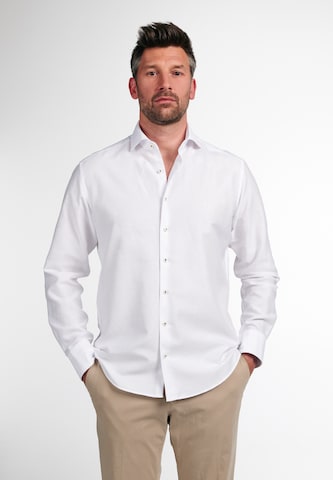 ETERNA Regular fit Button Up Shirt in White: front