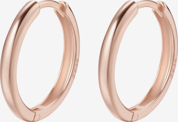 Orecchini 'Urban Hoop' di Hey Happiness in oro: frontale