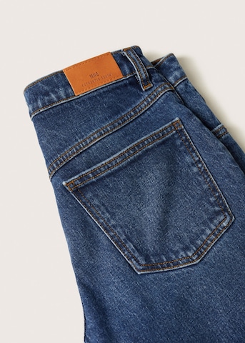 MANGO Regular Jeans 'New Mom' in Blauw