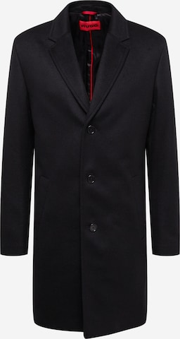 HUGO Red Between-Seasons Coat 'Malte' in Black: front