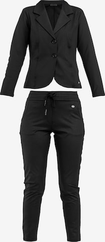 Pantalons de tailleur Tom Barron en noir : devant