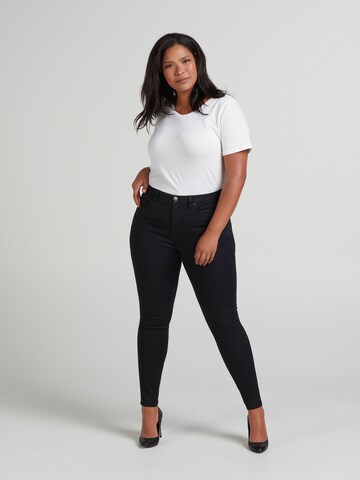 Coupe slim Jean 'AMY' Zizzi en noir