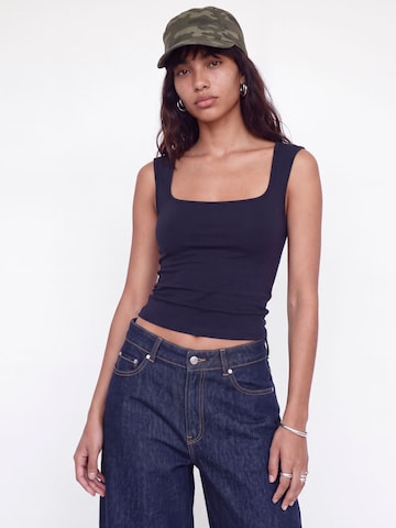 JJXX Top 'JXIsabella' in Blauw: voorkant