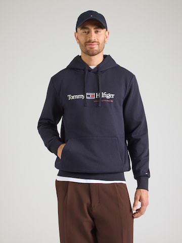 Bluză de molton de la TOMMY HILFIGER pe albastru: față
