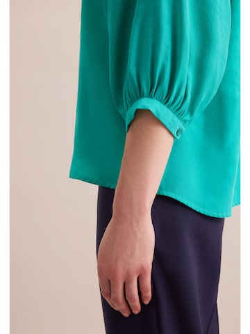 SEIDENSTICKER Bluse 'Schwarze Rose' in Blau