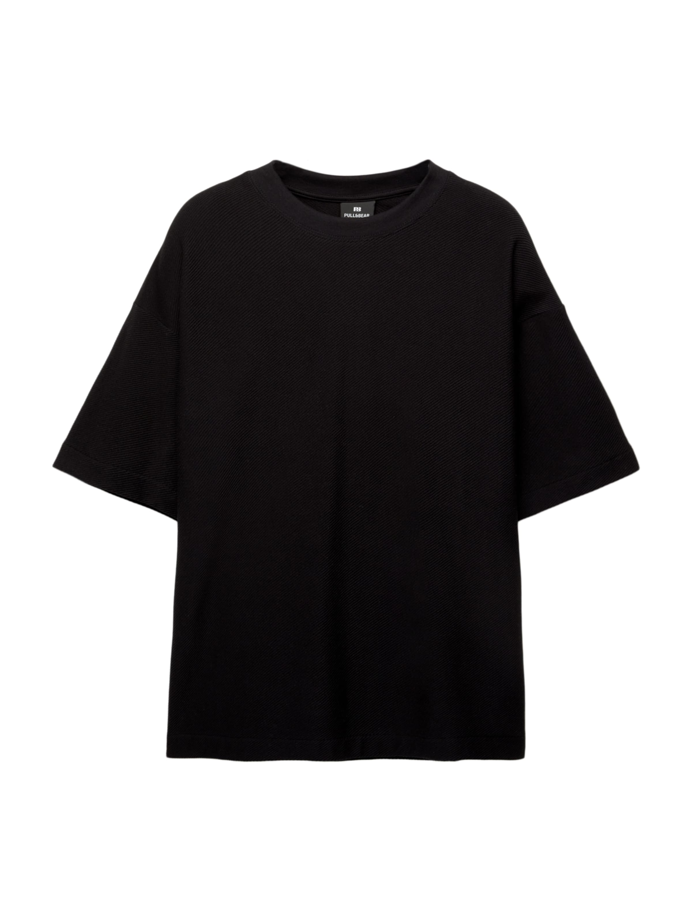 Pull&Bear Shirt in Zwart: voorkant