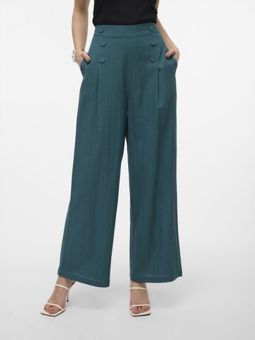 VERO MODA Loose fit Trousers 'GISELLE ' in Green: front