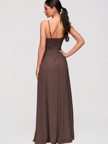 Ombre Abendkleid‌ in Braun