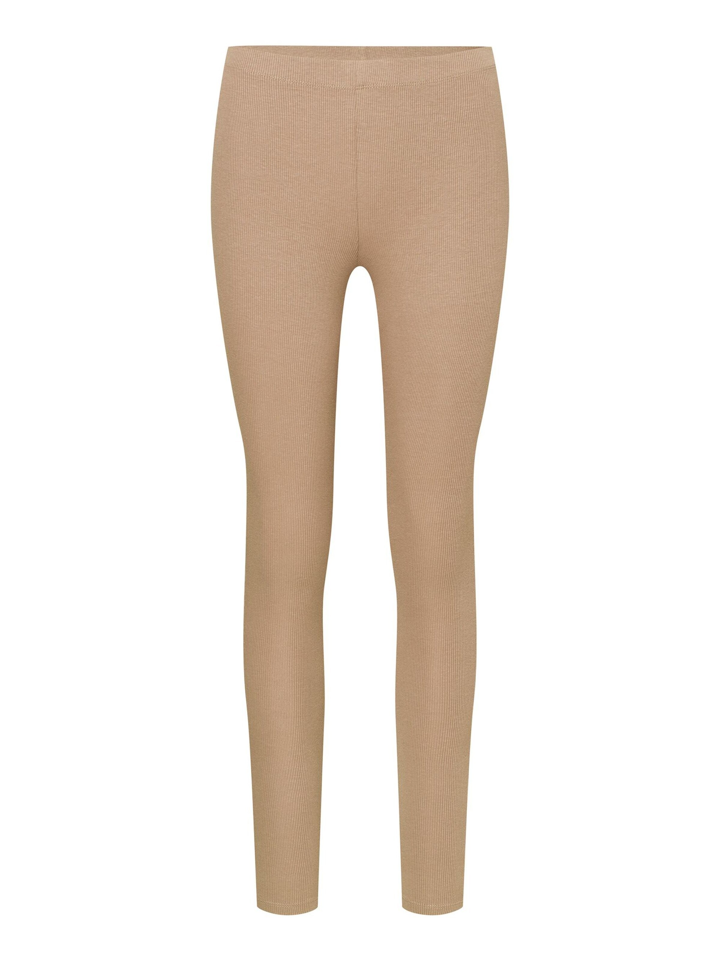ESOTIQ - Skinny Leggings 'Sportleggings High Waist Viskose Baumwolle Mix bequem Alltag Jana' en beige