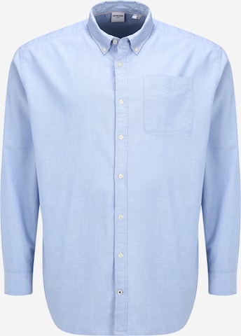 Jack & Jones Plus Regular Fit Hemd 'Oxford' in Blau: predná strana