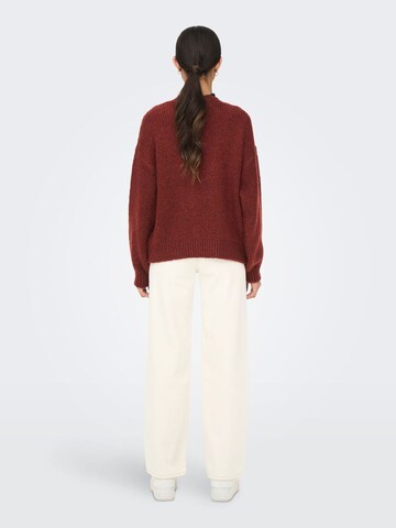 JDY Knit Cardigan 'Dinea' in Red