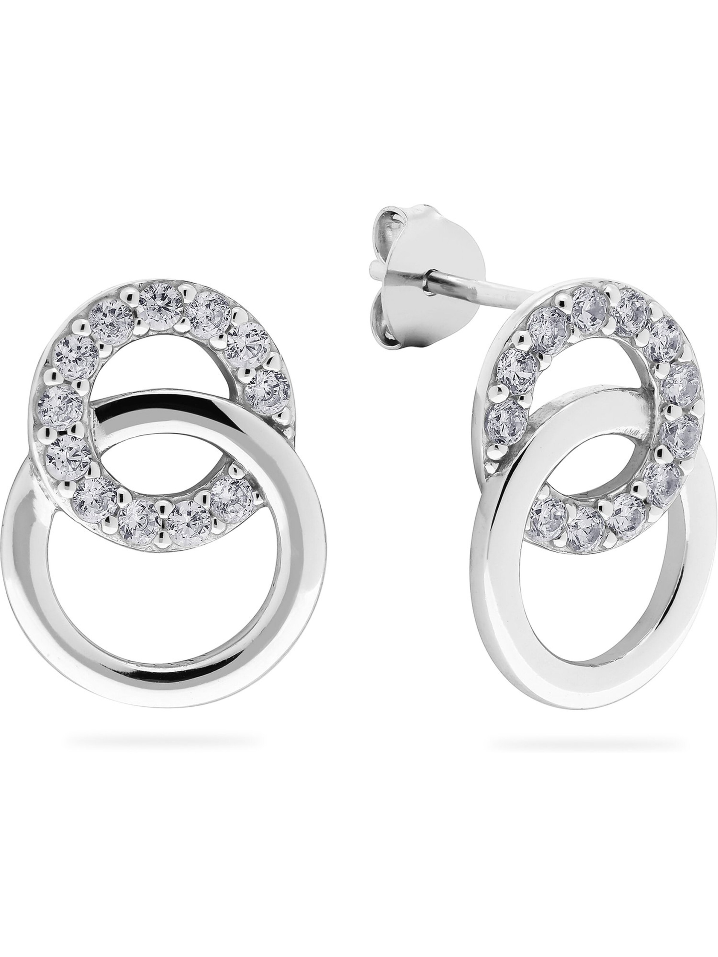 CHRIST Earrings in Silver / Transparent, Item view