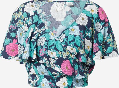 ROXY Bluza 'CLEAR SKIES' u mornarsko plava / tirkiz / svijetloplava / svijetloroza / bijela, Pregled proizvoda