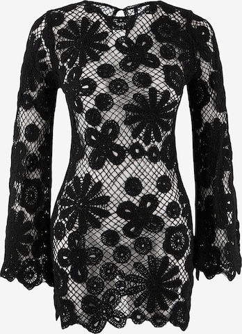 Rochie de plaja de la Trendyol pe negru: față