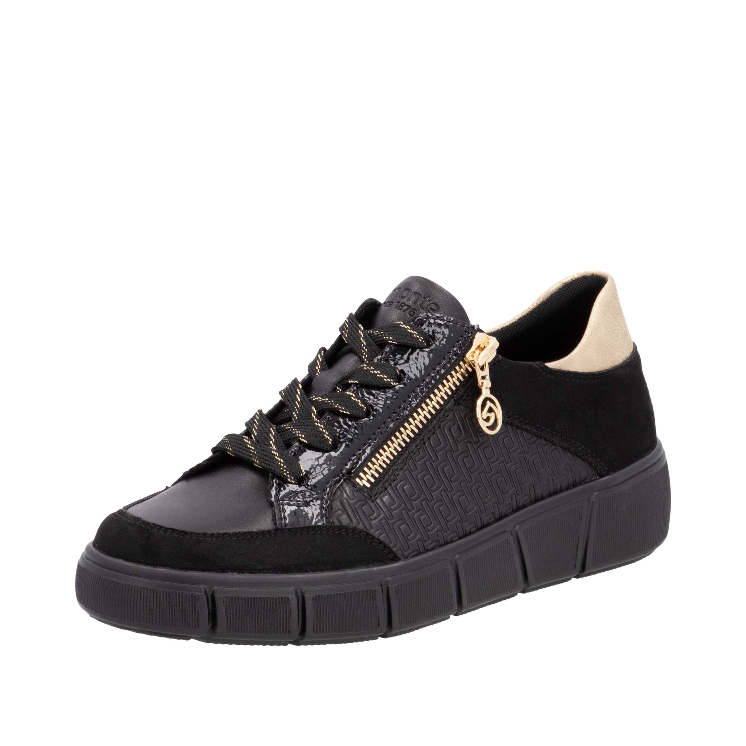 REMONTE Baskets basses 'D1T00' en beige / anthracite / noir, Vue avec produit